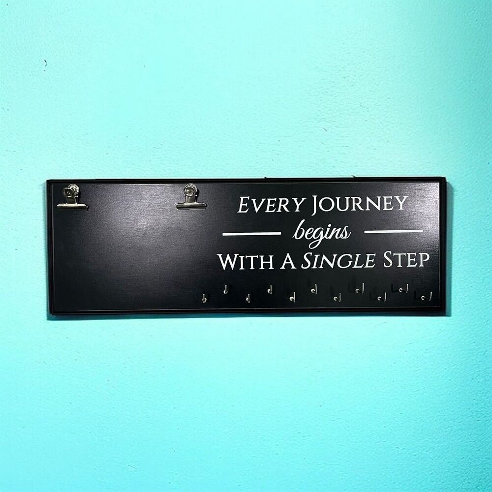 Every Step Begins Running Medal Hanger